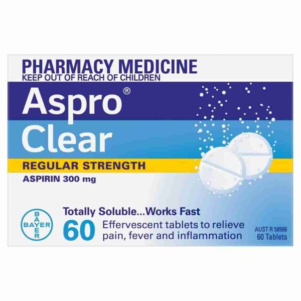 Aspro Clear Pain Relief Aspirin Soluble Tablets