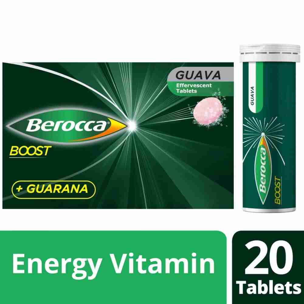 Berocca Boost Vitamin B & C Guava Flavour With Guarana Energy