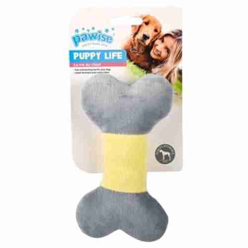 Puppy Plush Bones Toy 15cm Yellow, Pink, Tiffany
