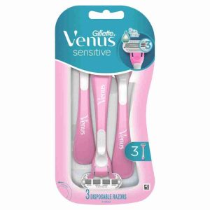 Gillette Venus Sensitive WomenS Disposable Razors, 3 Pack
