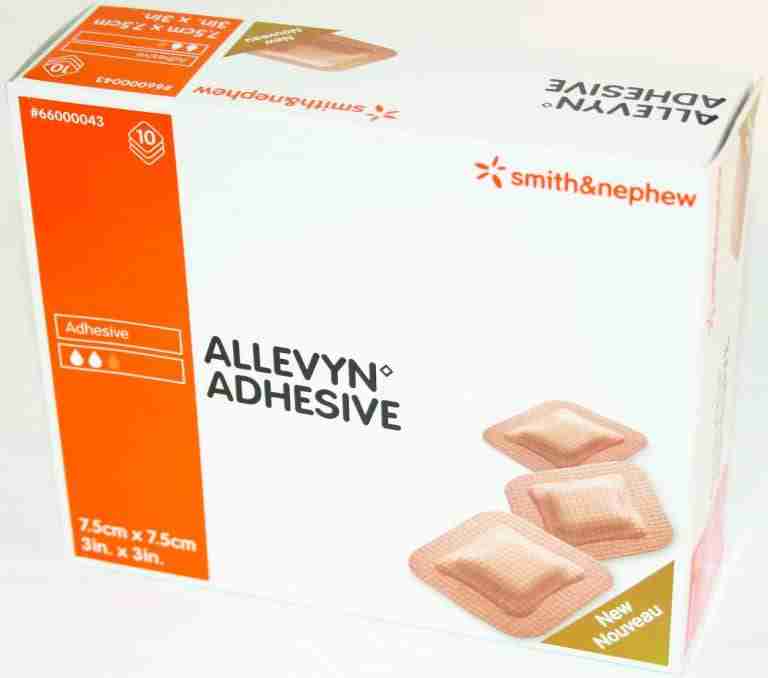 Allevyn Adhesive Foam Dressing 7.5cm X 7.5cm Box Of 10