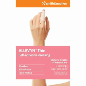ALLEVYN THIN 5 CM X 6 CM PK 3