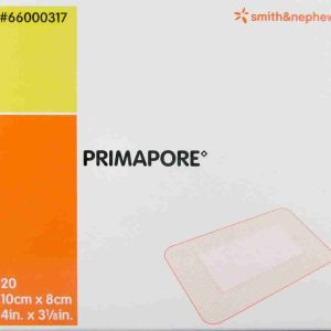 Primapore Adhesive Non - Woven Wound Dressing 10cm X 8cm Box 20 - Image 1