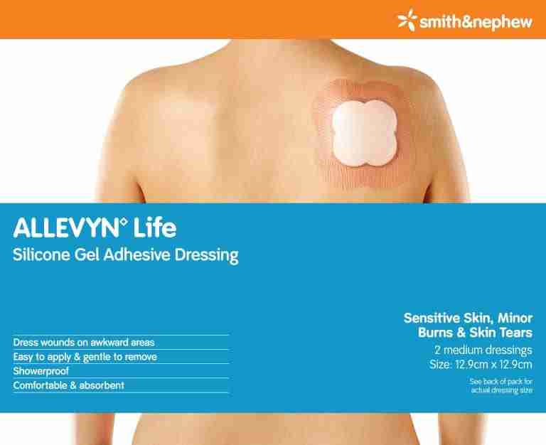 ALLEVYN LIFE MED 12.9CM 2PK