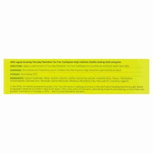 Thursday Plantation Tea Tree Toothpaste 110g - Image 3