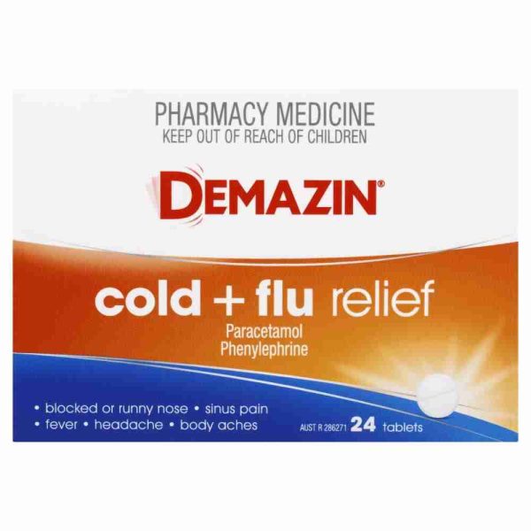 Demazin Cold & Flu Relief 24 Tablets