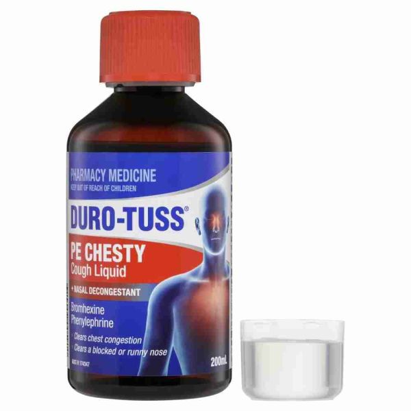 Duro - Tuss Pe Chesty Cough Liquid + Nasal Decongestant 200ml