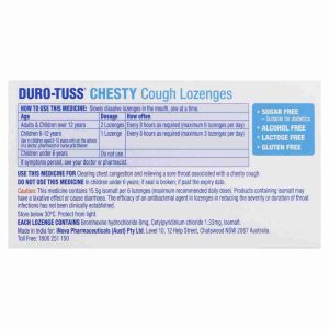 Duro - Tuss Chesty Cough Lozenges Berry 24 Lozenges - Image 4