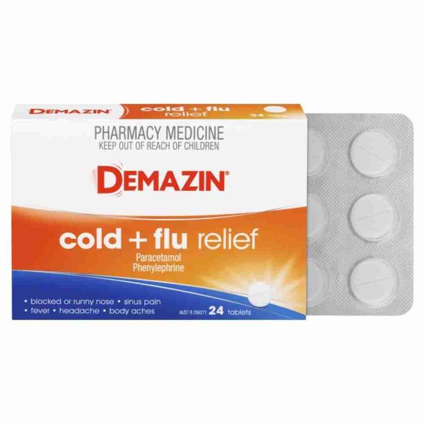 Demazin Cold & Flu Relief 24 Tablets