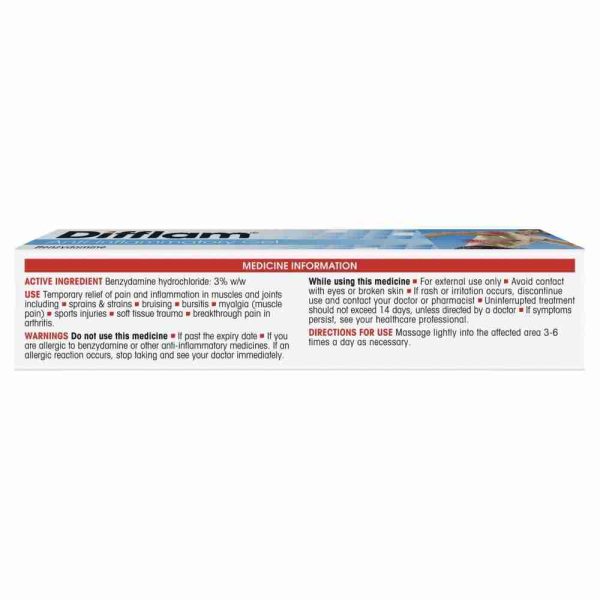 Difflam Anti - Inflammatory Gel 75G Temporary Relief Of Pain Muscles And Joints