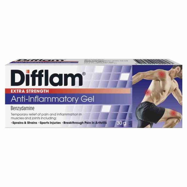 Difflam Anti - Inflammatory Extra Strength Gel 30G Pain Relief Muscles And Joints