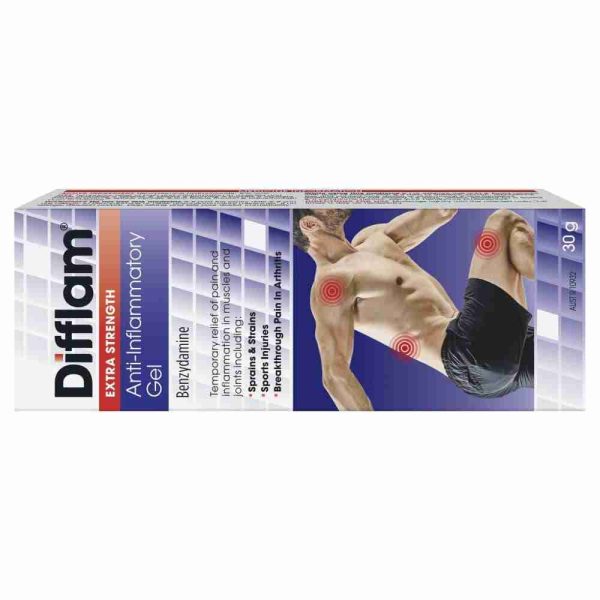 Difflam Anti - Inflammatory Extra Strength Gel 30G Pain Relief Muscles And Joints