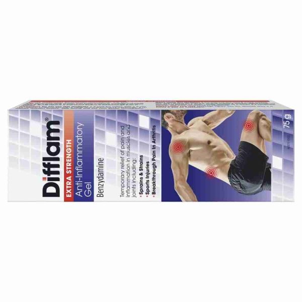 Difflam Anti - Inflammatory Extra Strength Gel 75G Pain Relief Muscles And Joints