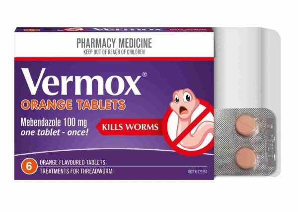 Vermox Worming Treatment Orange