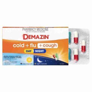 Demazin Cold + Flu + Cough Day + Night 24 Capsules - Image 5
