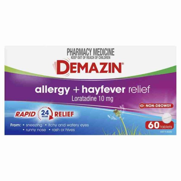 Demazin Allergy + Hayfever Relief Non - Drowsy 60 Tablets