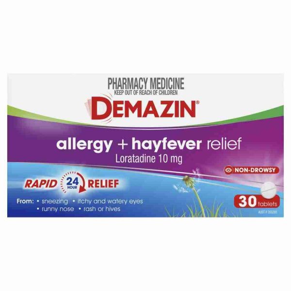 Demazin Allergy + Hayfever Relief Non - Drowsy 30 Tablets