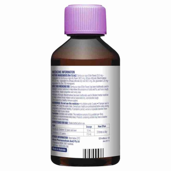 Duro - Tuss Children'S Cough, Cold & Flu Liquid + Immune Support 200ml