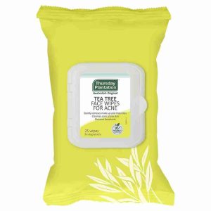 Thursday Plantation Tea Tree Face Wipes for Acne 25 Pack