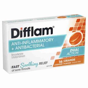 Difflam Sore Throat Lozenges Orange Flavour 16