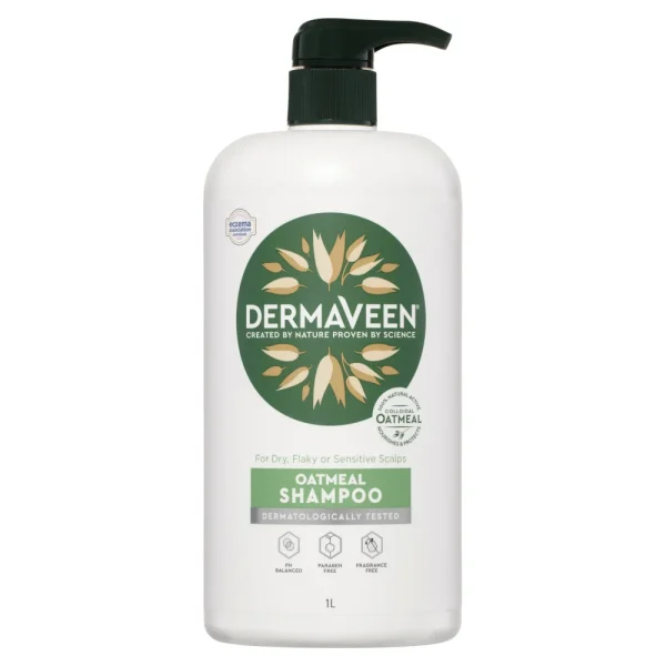 Dermaveen Oatmeal Conditioner For Dry, Flaky Or Sensitive Scalps 1L