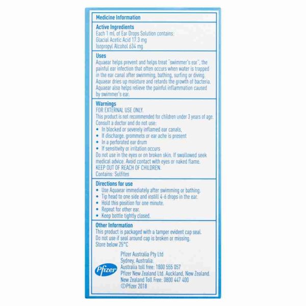 Aquaear Ear Drops Solution 35mL