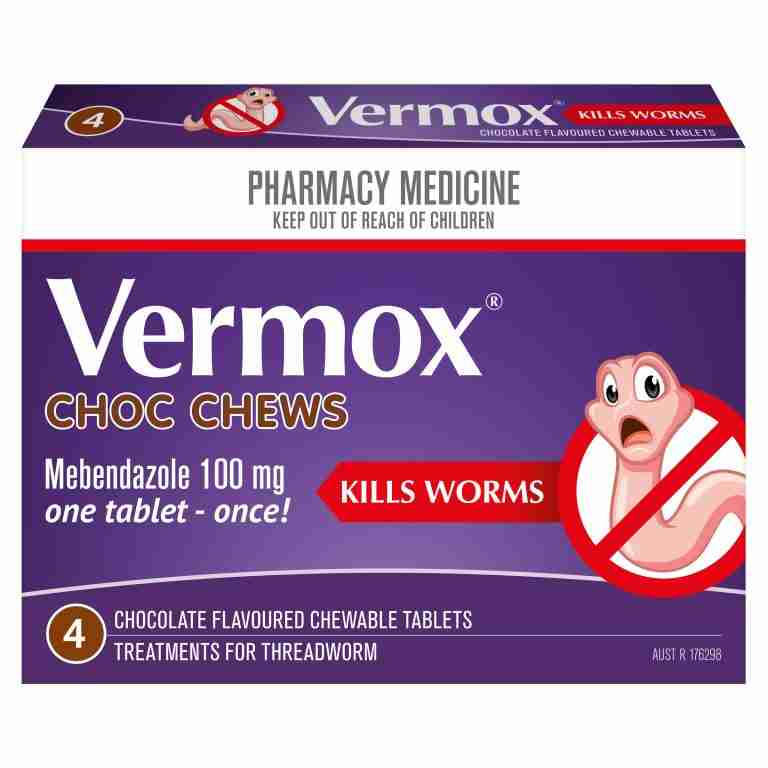 Vermox Worming Treatment Choc Chews