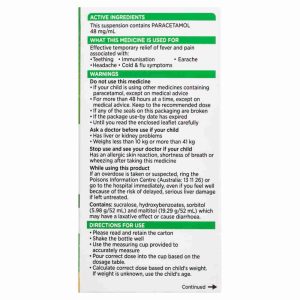 Panadol Children 5 - 12 Years Colourfree suspensionension, Orange Flavour, 200ml - Image 4