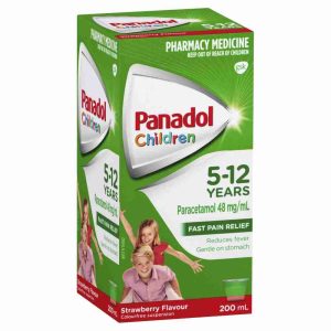 Panadol Children 5 - 12 Years Colourfree suspensionension, Strawberry Flavour, 200ml