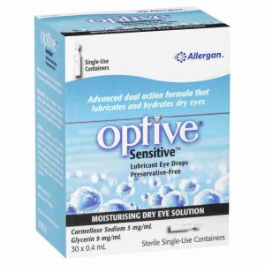 Optive® Sensitive Lubricant Eye Drops 30 x 0.4 mL