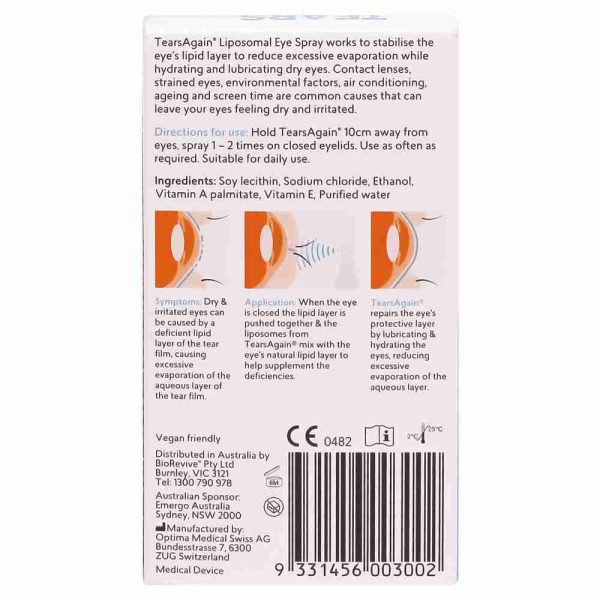 Biorevive Tearsagain Spray 10ml