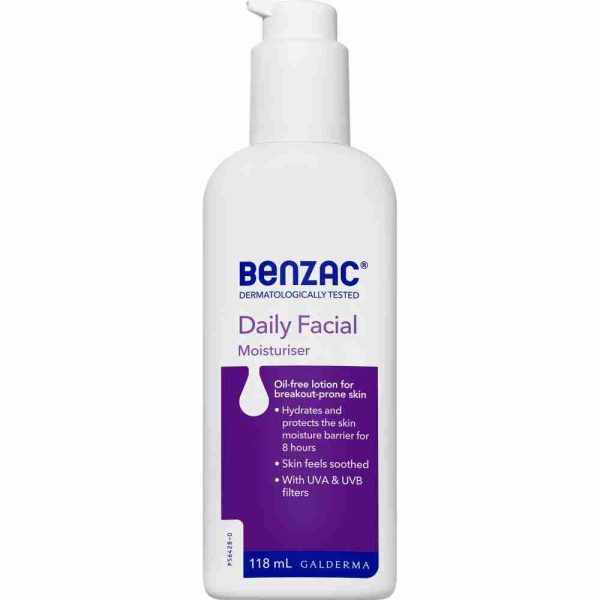 Benzac Daily Facial Moisturiser 118ml