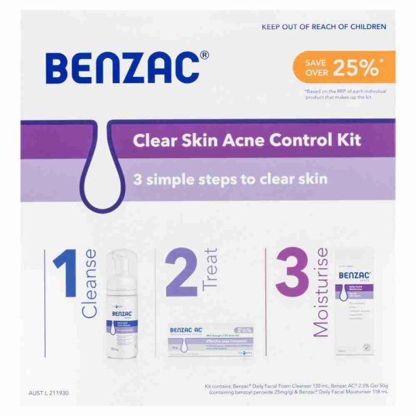 Benzac Acne Control 3 Step Acne Starter Kit