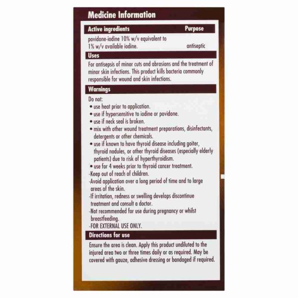 Betadine Antiseptic Topical Solution 100ml