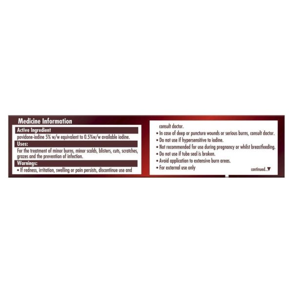 Betadine Antiseptic First Aid Cream 20G