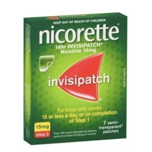 Nicorette Quit Smoking Nicotine 16 Hour Invisipatch Step 2 7 Pack