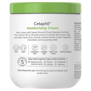 Cetaphil Moisturising Cream 550g, Rich Hydrating Moisturiser - Image 3