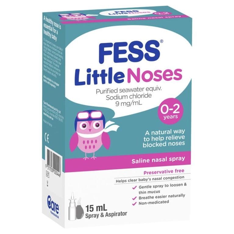 FESS Little Noses Saline Nasal Spray + Aspirator 15mL