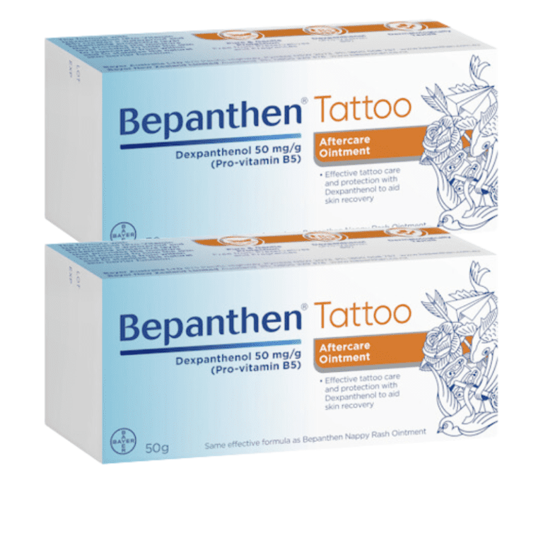 2* Bepanthen Tattoo Aftercare Ointment 50G – Pro Vit B5 Support Sensitive Skin