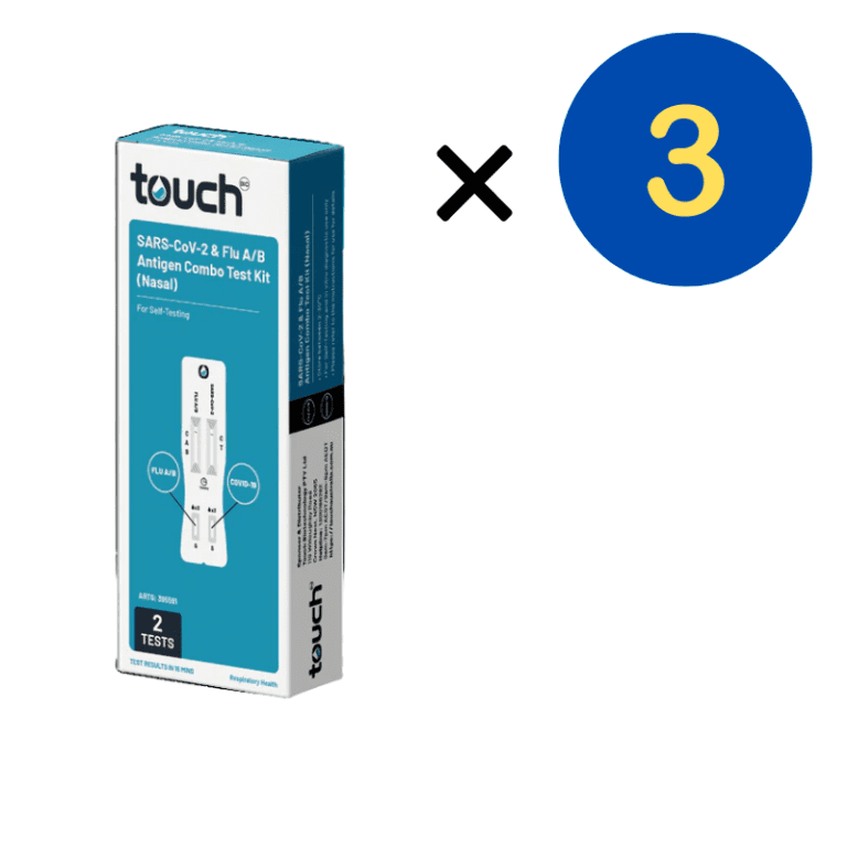 3* Touch Covid – 19 And Flu A/B Rapid Antigen Combo Test – For Self Testing 2 Tests