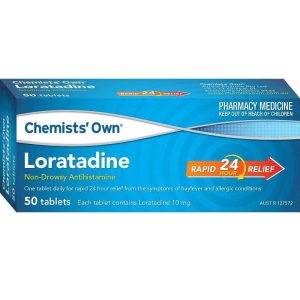 Chemists' Own Loratadine Hayfever & Allergy Relief 10mg 50 Tablets