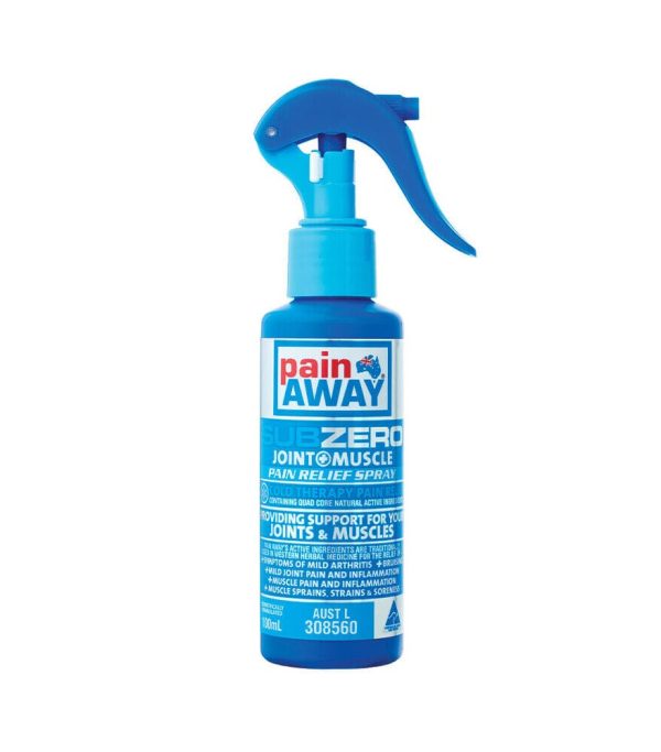 2* Pain Away Sub Zero Pain Relief Cold Spray 100ml