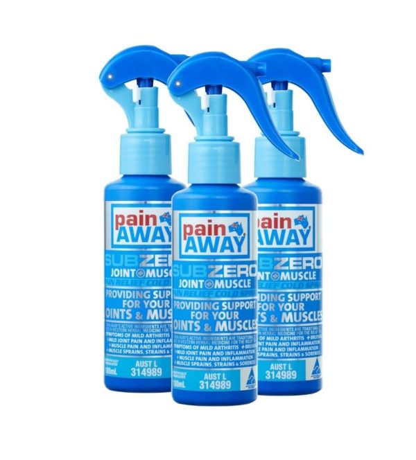 2* Pain Away Sub Zero Pain Relief Cold Spray 100ml