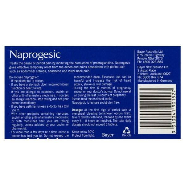 Naprogesic Period Pain Tablets