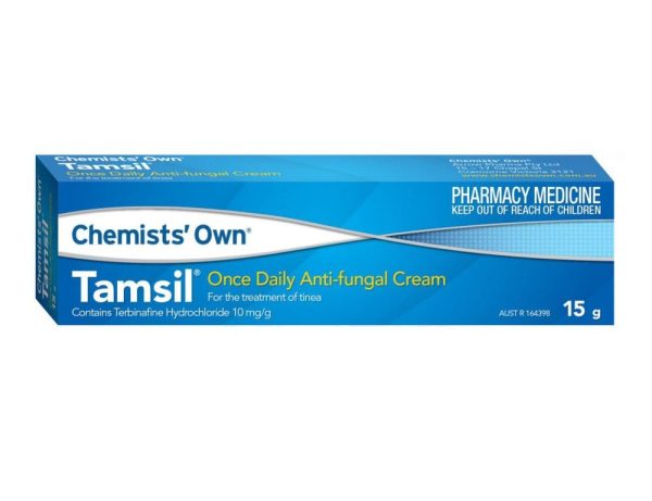 2* Chemists' Own Tamsil Once Daily Anti - Fungal Cream Helps Relieve Itching 15G