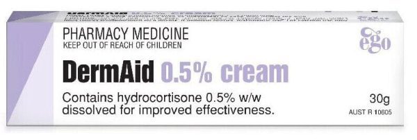 Ego Dermaid Cream 30G Gentle Cream 0.5% Rashes Dermatitis Eczema New
