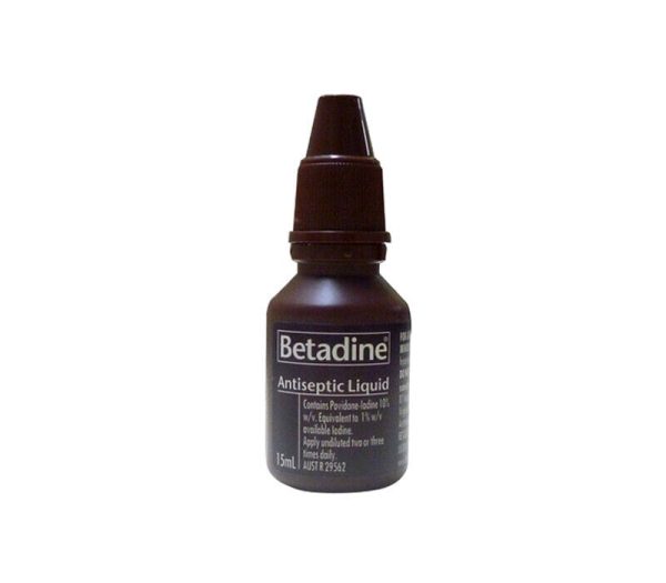 Betadine Antiseptic Topical Solution For Minor Abrasions & Skin Infection 15ml
