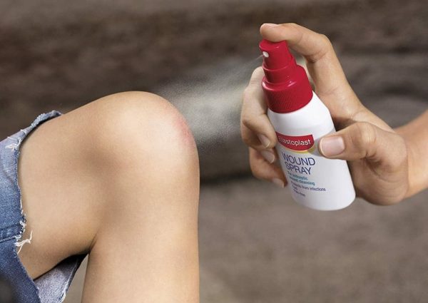 2* Elastoplast Wound Spray Fast Pain - Free Wound Cleansing Sensitive Skin 100ml