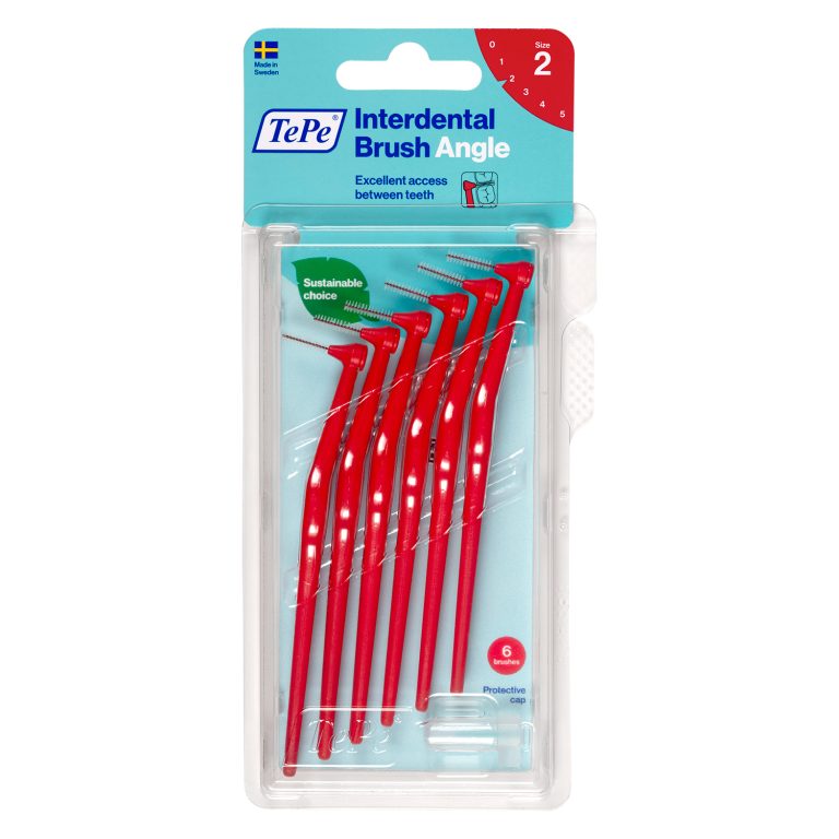 TEPE Interdental Brush Angle Red Pack (ISO 2) 6 Pack