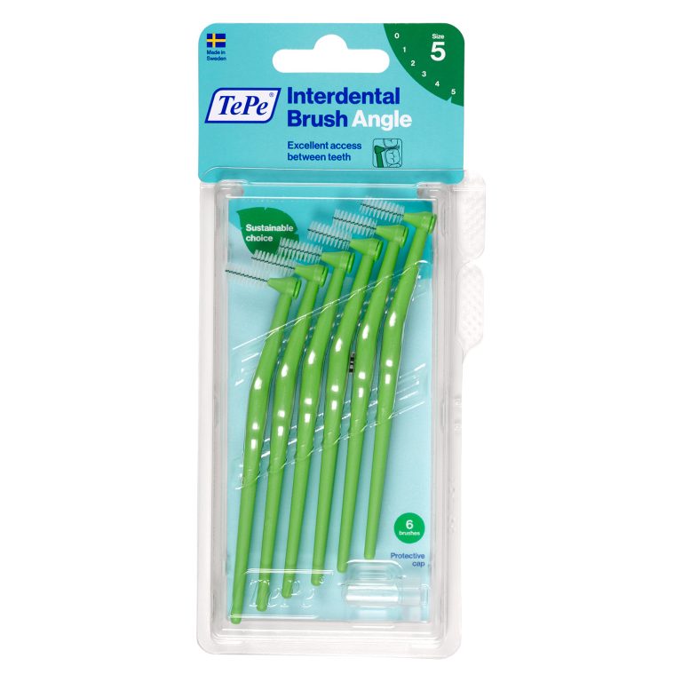 TEPE Interdental Brush Angle Green Pack (ISO 5) 6 Pack